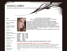 Tablet Screenshot of goldlashes.sk
