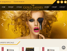 Tablet Screenshot of goldlashes.ro
